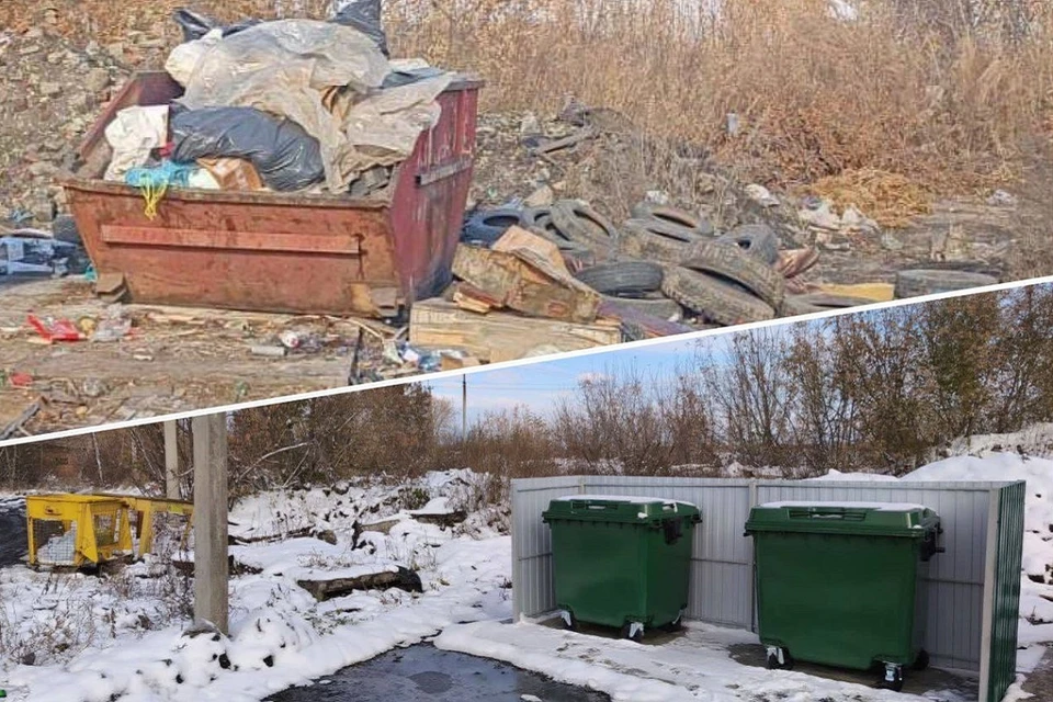 Площадки для мусора появились в поселке Коченево. Фото: прокуратура Новосибирской области