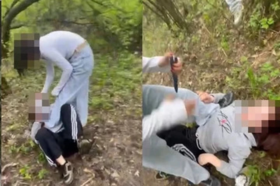 Девочка-подросток избила сверстницу в июле этого года. Фото: Стоп-кадр