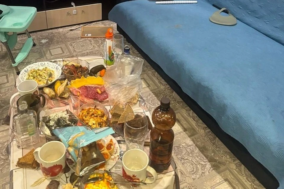 В РЫбинске жена во время застолья убила мужа.