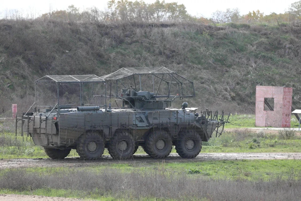 Экипажи БТР-82А отработали уничтожение целей на полигоне ЮВО. Фото: пресс-служба Южного военного округа