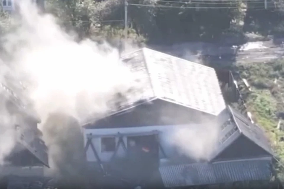 Ударные дроны ВС РФ уничтожили склад с БПЛА ВСУ в пригороде Димитрова в ДНР. Фото: Минобороны России