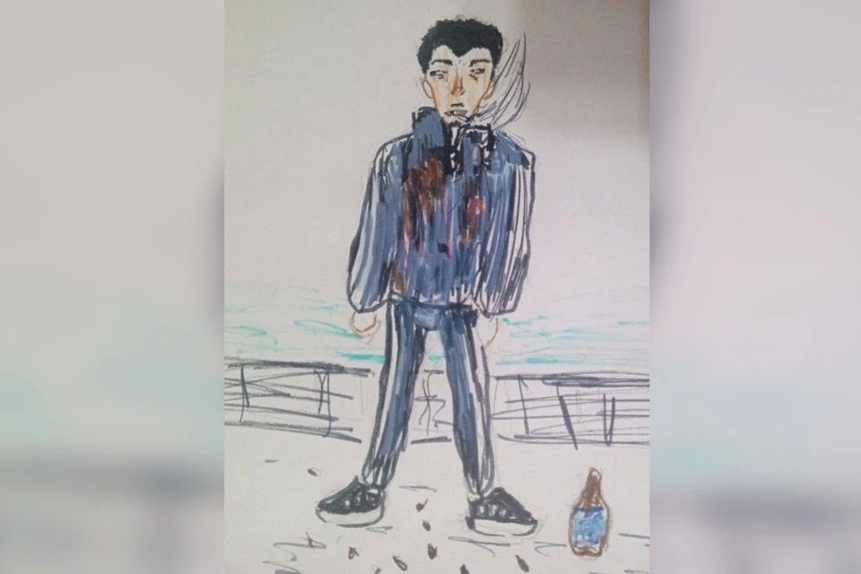 Юная художница нарисовала потенциального обидчика самарцев фото: предоставлено "Комсомолке"