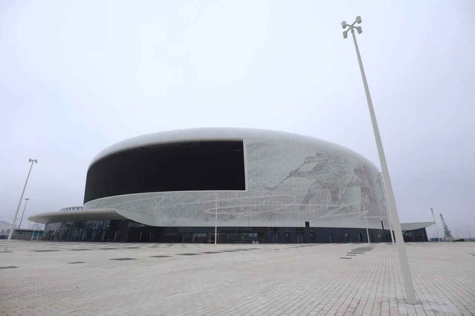 В Нижнем Новгороде близится к концу строительство Ледового дворца на Стрелке. Фото: Корпорация развития Нижегородкой области