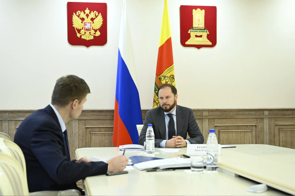 Рабочая встреча Виталия Королева и Ивана Егорова.