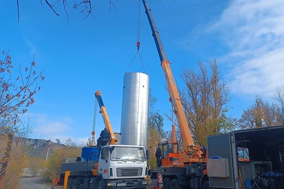 В ДНР построили 6 водоводов для обеспечения котельных в условиях водной блокады. Фото: ТГ/Пушилин