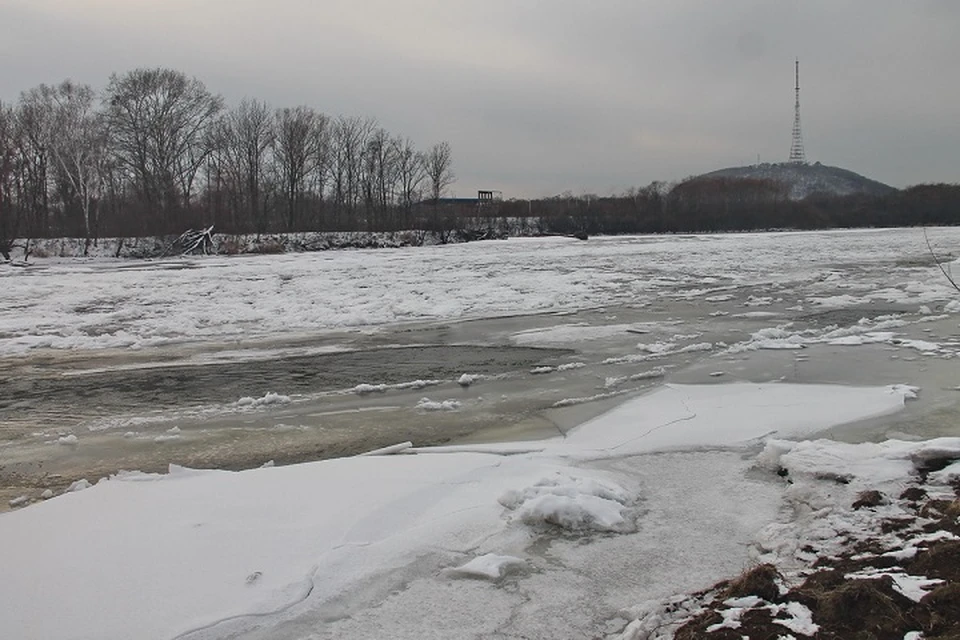 Ледовое покрытие на Бире пока не окрепло