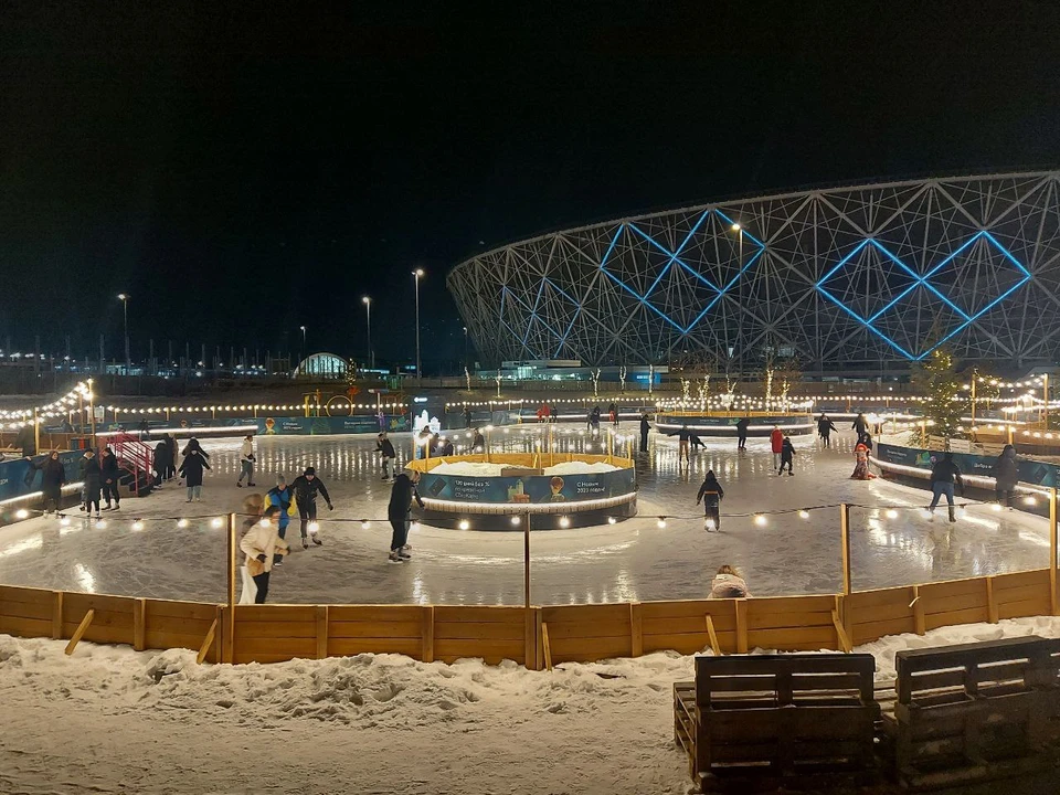 Самый большой каток в Волгограде откроют в начале декабря 2025
