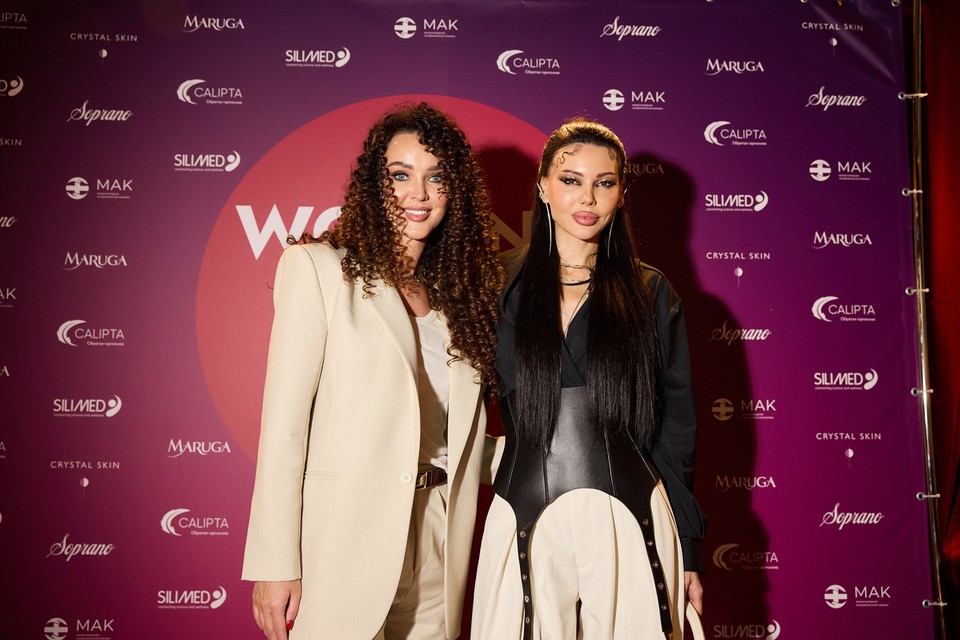 Екатерина Гордон, Оксана Самойлова и Алена Блин на открытии женского клуба Светланы Сильваши