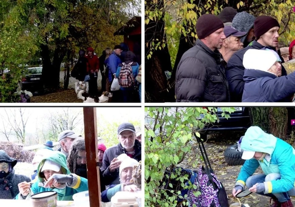 Пенсионеры спасаются от голода в социальных столовых. Фото: коллаж КП