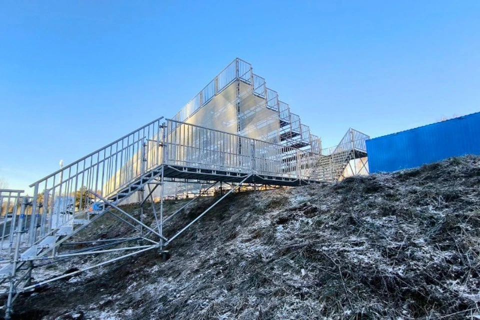 На комплексе имени Г.А. Кулаковой модернизировали трибуны в преддверии Кубка России по лыжным гонкам. Фото: udmurt.ru