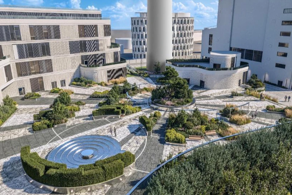 На месте промышленной территории появится зеленая зона. Фото: КГА.