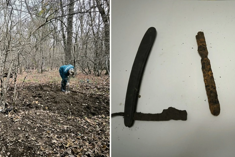 Останки были разбросаны, личных вещей почти не осталось. Фото: ПО "Наследие" Крымской таможни