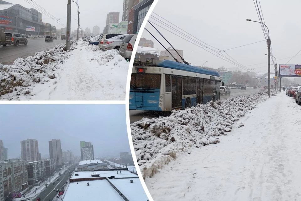Новосибирск снова в снегу. Фото: Надежда РЫЖКИНА/Дарья СИДОРЕНКО