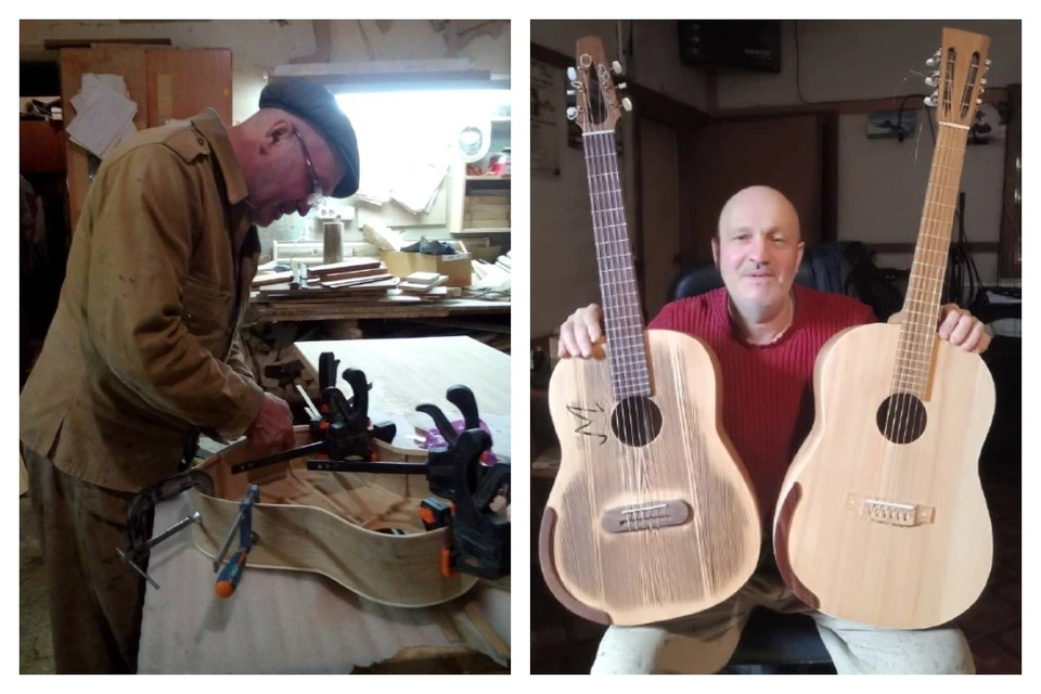 За тридцать лет Юрий Мольков сделал тысячи гитар.