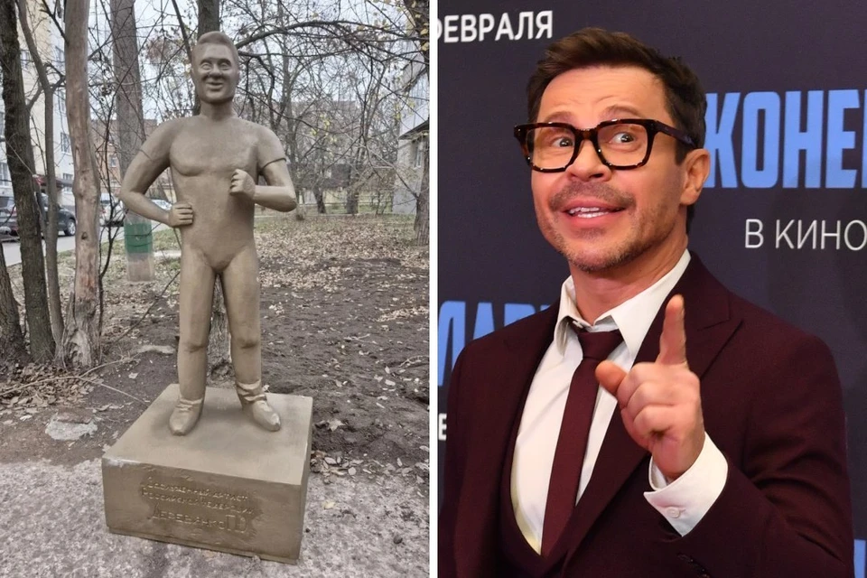 Неизвестный поклонник творчества Павла Деревянко установил памятник на его родной улице в Таганроге. Фото: читатель "КП - Ростов-на-Дону"/Иван Макеев