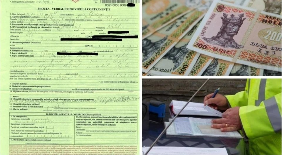 На людей по абсурдному обвинению навешивают штрафы в десятки тысяч леев. Коллаж КП