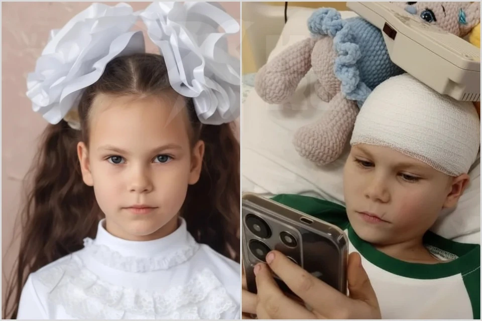 Выжившую после нападения овчарки первоклассницу из Черногорска готовят к операции в Москве. Фото: архив семьи.