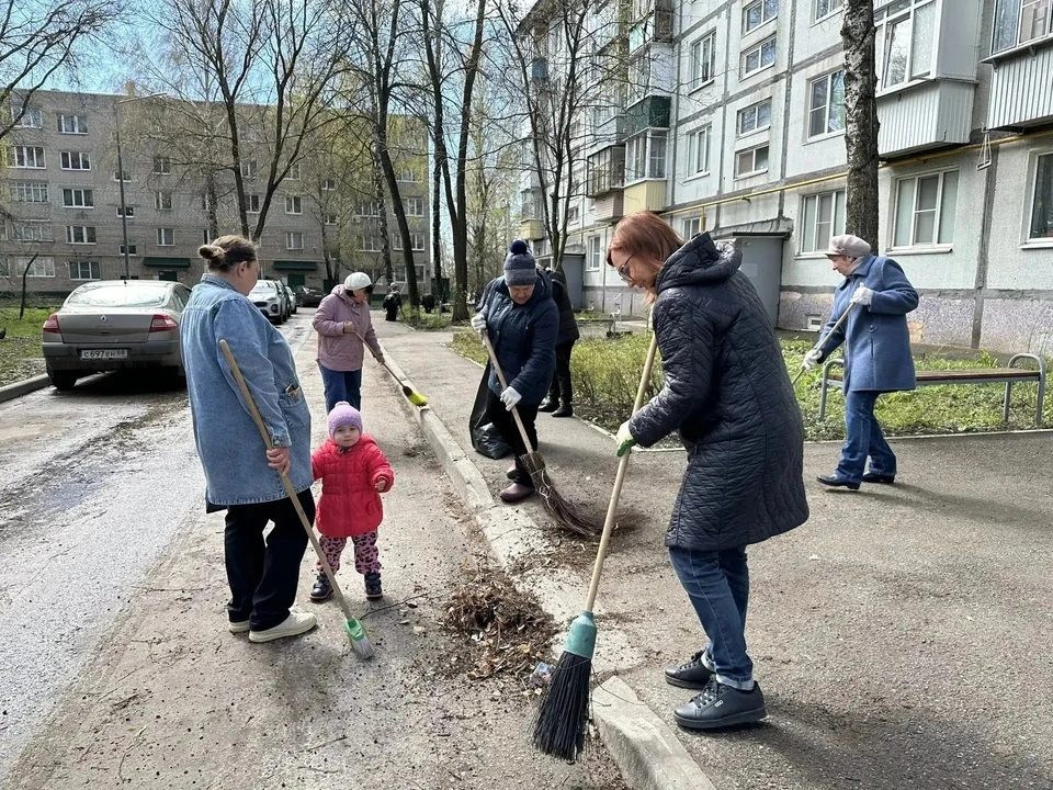 25 апреля погода позволила провести уборку