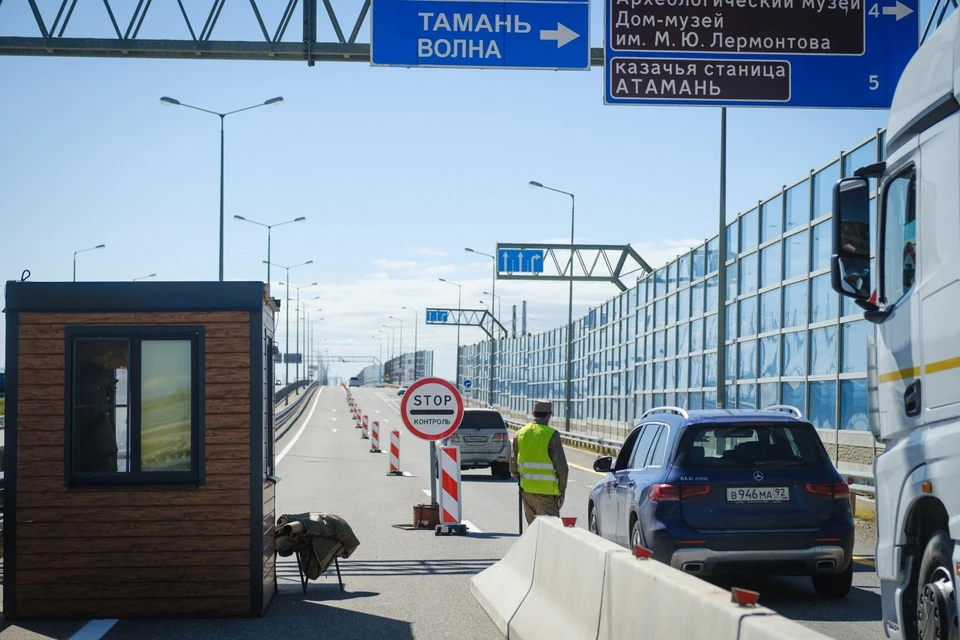 Новая организация движения у Крымского моста. Фото: mintrans.gov.ru