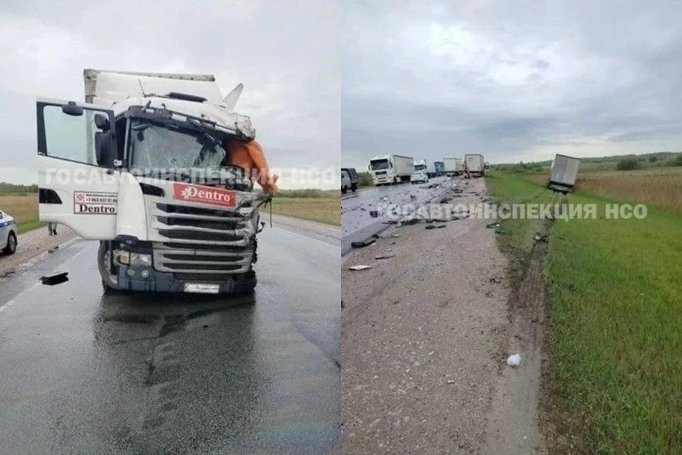 Водитель уснул за рулем. Фото: пресс-служба ГАИ Новосибирской области.