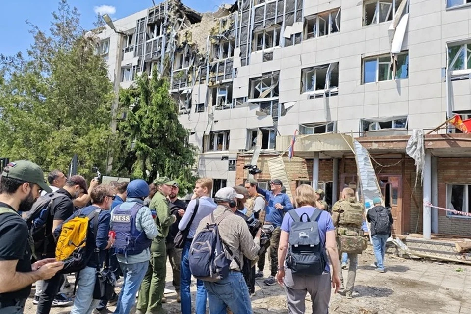 Иностранные журналисты в Старобельске