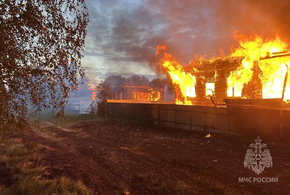 Крупный пожар произошел в Нижегородской области.