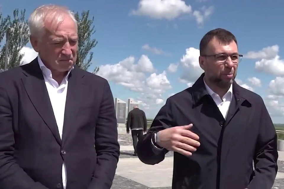 Глава ДНР Денис Пушилин посетил мемориал «Саур-Могила». Фото: ТГ/Пушилин