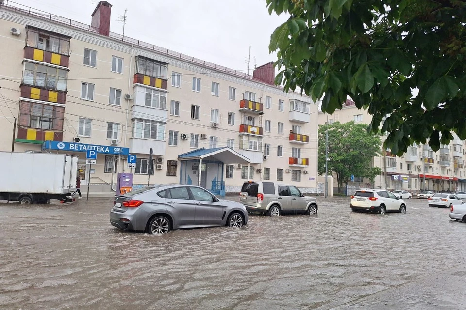 Дождь в Краснодаре не прекращается