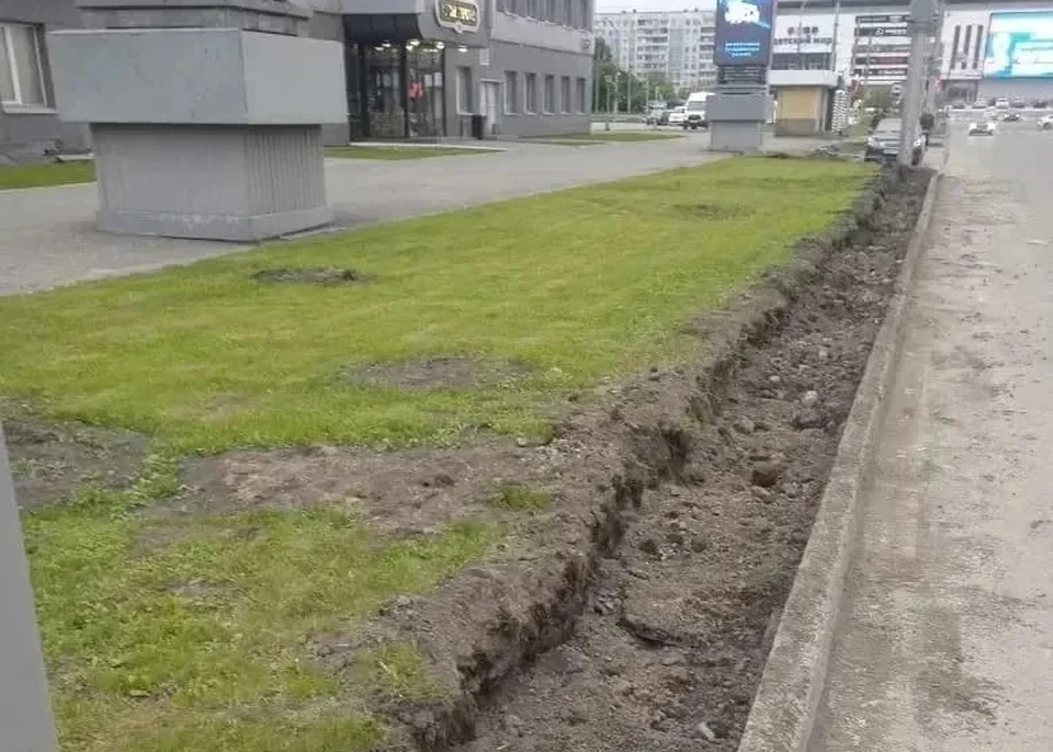 В Новокузнецке начали ремонт проспекта Ермакова. Фото: соцсети Дениса Ильина.