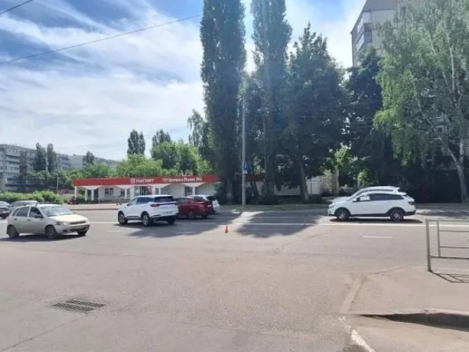 На улице Меркулова пешехода сбил водитель «Чери». Фото Госавтоинспекции УМВД России по Липецкой области.