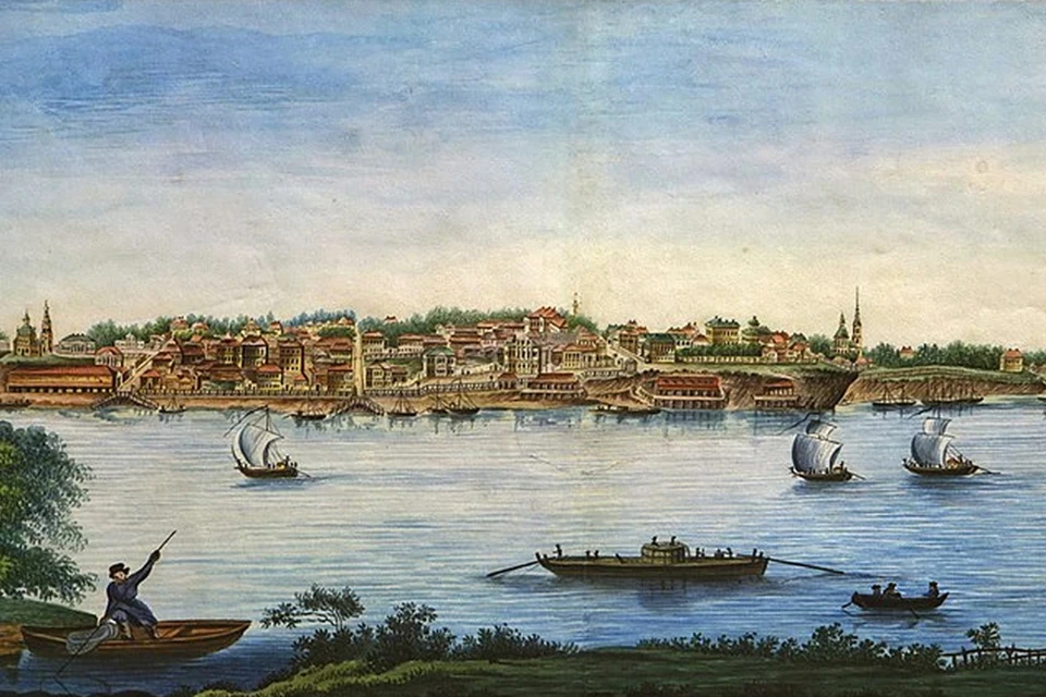 Павел Размахнин «Вид Перми. Рисунок» (1832-1835). Из фондов ГКБУК «Пермская художественная галерея»