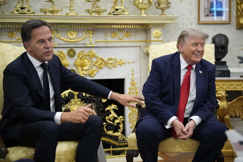 Генеральный секретарь НАТО Марк Рютте и президент США Дональд Трамп. Фото: Yuri Gripas - Pool via CNP/Keystone Press Agency/Global Look Press