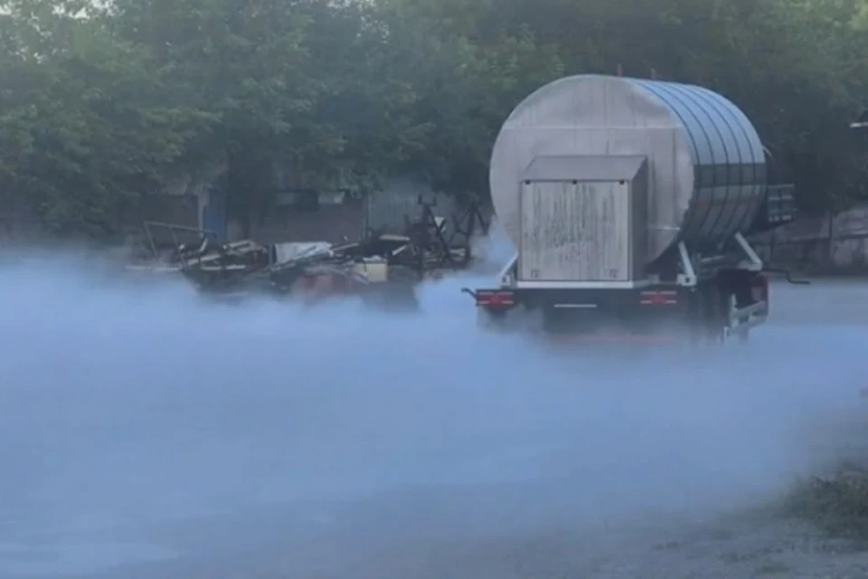 В Ижевске ликвидировали утечку углекислого газа. Фото: vk.com/pssur