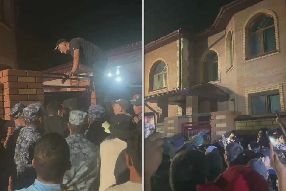 В Кызыле толпа едва не разгромила особняк, где могли прятать пропавших девочек. Фото: "108 канал"
