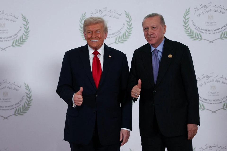 Президент США Дональд Трамп и лидер Турции Реджеп Эрдоган