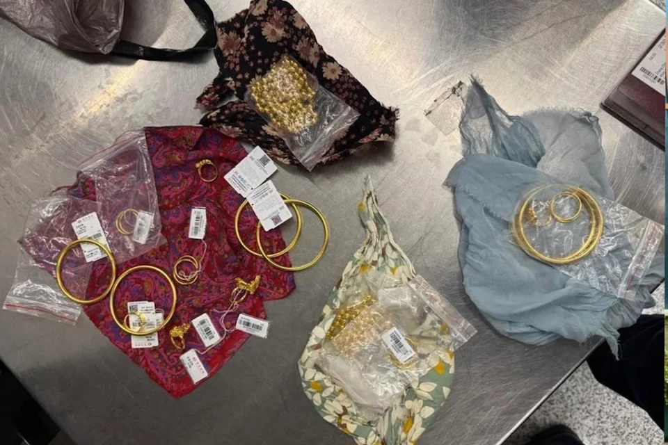 Украшения на 12 млн рублей обнаружили таможенники у пассажирки в Шереметьево Фото: Федеральная таможенная служба