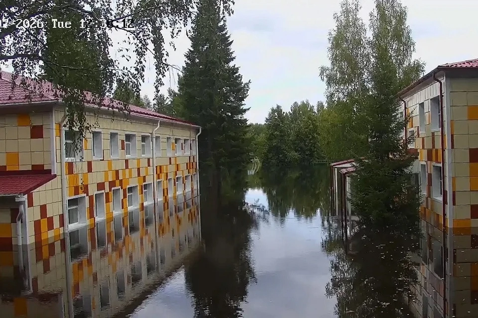 Территория лагеря была затоплена. Фото: соцсети Николая Юдина