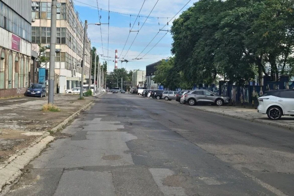 На улице Митрополита Дософтея в Кишиневе ограничивают движение. Фото:t.me/Primaria_Chisinau