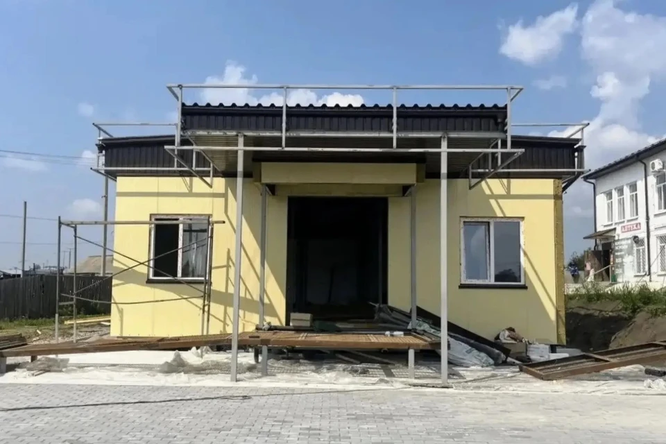 Стартовала внутренняя отделка помещения. Фото: департамент здравоохранения Томской области