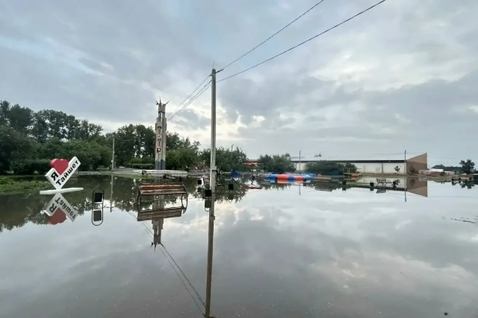 В Тайшете ввели режим повышенной готовности из-за сильнейшего ливня. Фото: "Тайшет 24".