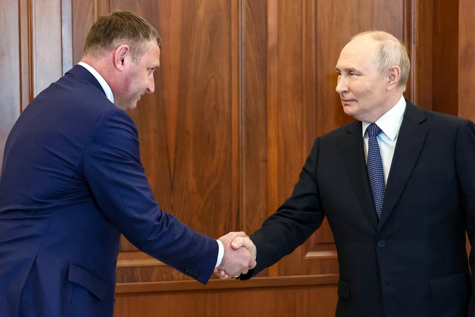 Александр Шуваев на встрече с президентом России Владимиром Путиным