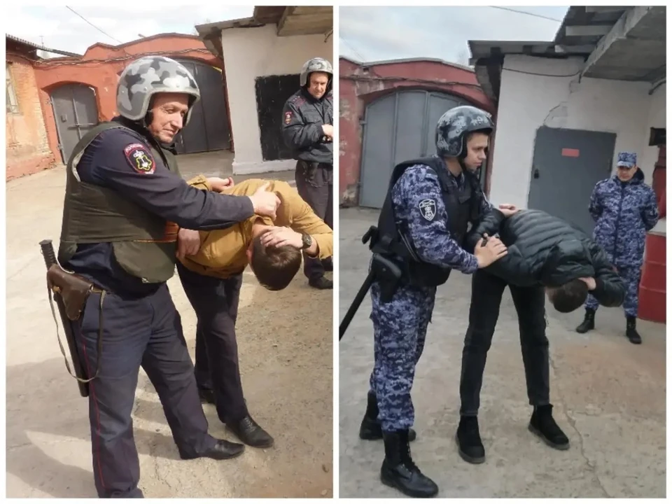 Житель Ачинска пошел по стопам отца и стал росгвардейцем. На фото: слева - Алексей, справа - Владислав. Фото: семейный архив