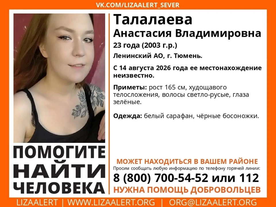 Фото: Поисковый отряд «ЛизаАлерт» Тюменской области.