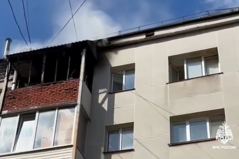 Причина возгорания устанавливается. Фото: МЧС Удмуртии