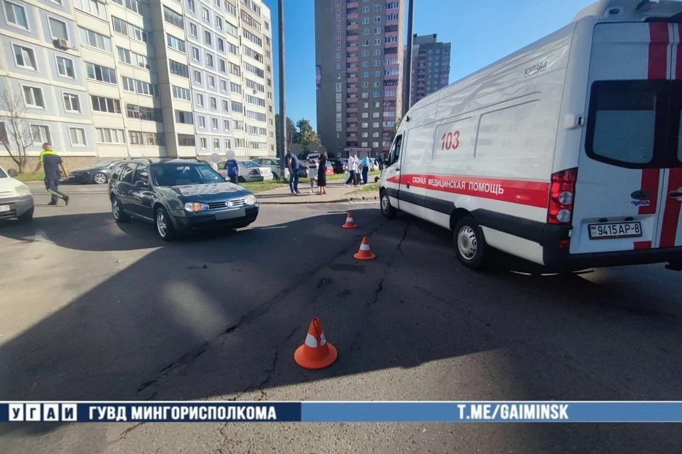 Жесткое ДТП с участием двух несовершеннолетних случилось в Минске. Фото: телеграм-канал УГАИ ГУВД Мингорисполкома