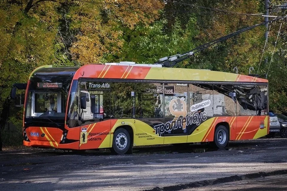 Новый троллейбус в Рыбинске. Фото: Дмитрий РУДАКОВ