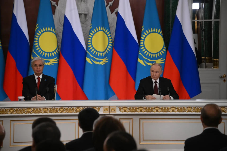 Президент Казахстана Касым-Жомарт Токаев и президент России Владимир Путин