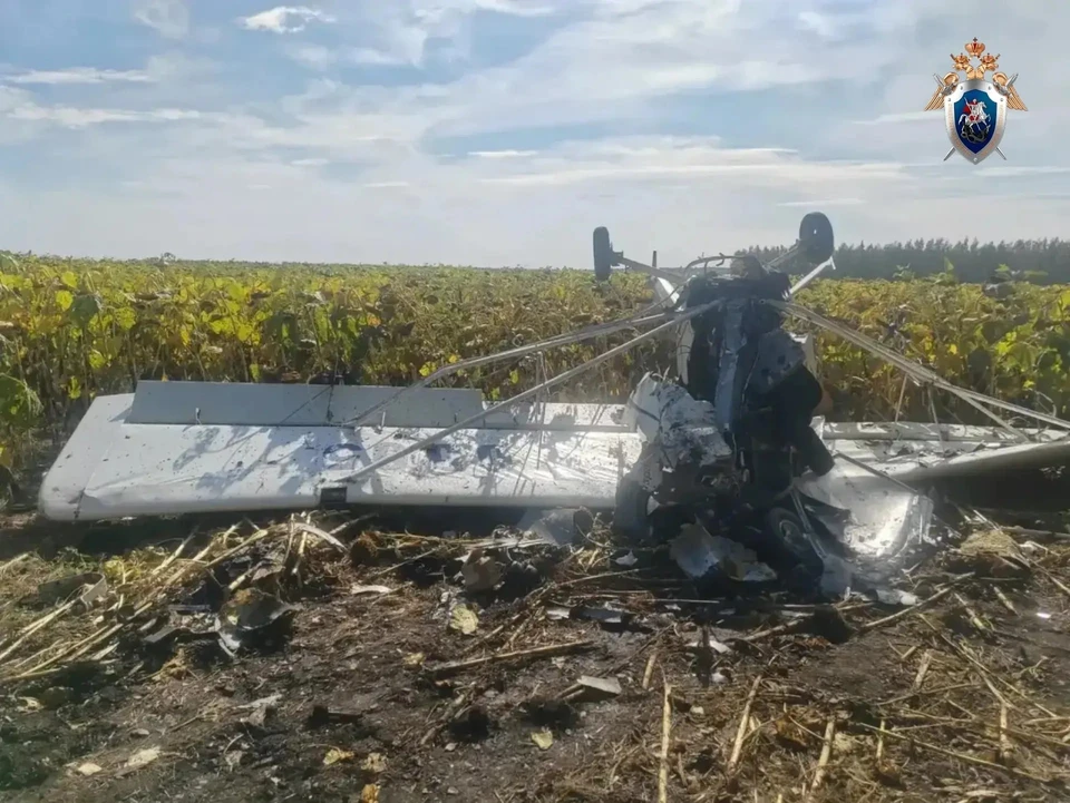 Опубликовано видео с места падения легкомоторного самолёта под Ульяновском | ФОТО: Центральное МСУТ СК России