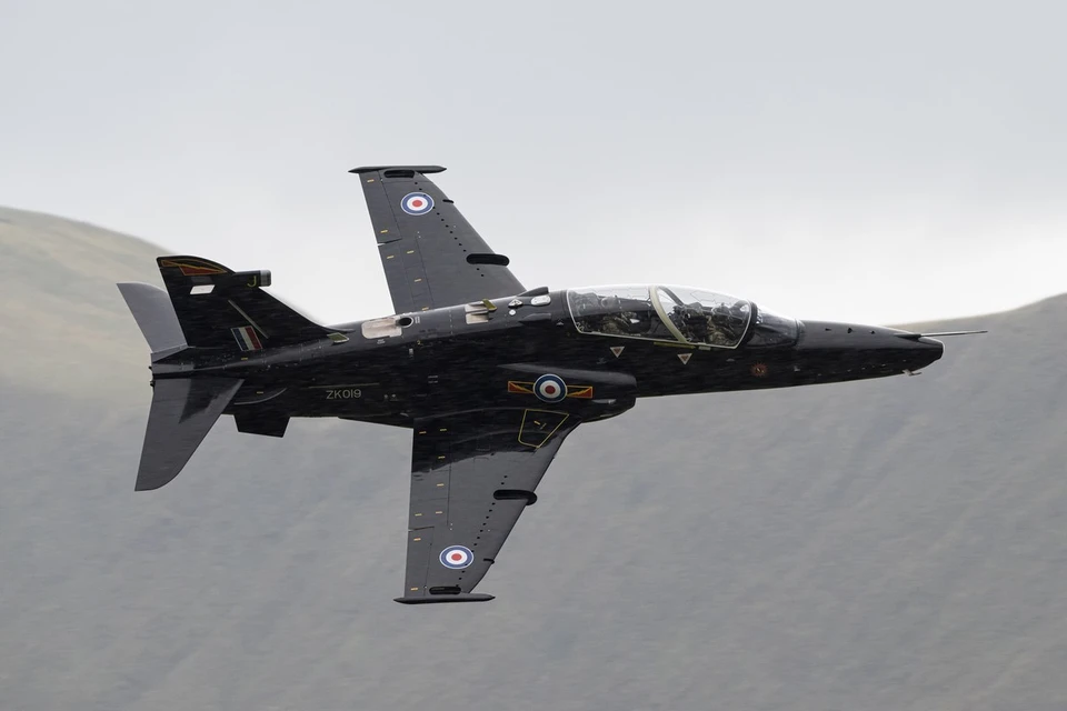 Самолет Королевских ВВС Великобритании Hawk T2 разбился. Фото: Cody Froggatt/Keystone Press Agency/Global Look Press