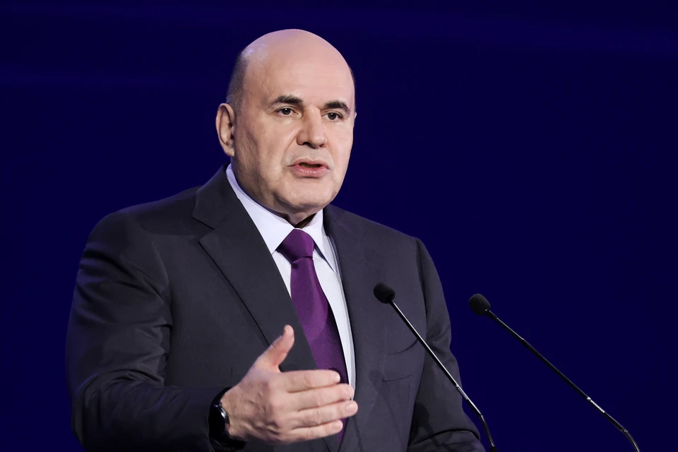 Премьер-министр РФ Михаил Мишустин на пленарной сессии форума «Цифровые решения». Фото: Валерий Шарифулин/ТАСС